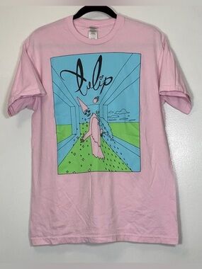 Tulip Gildan Pink Tee with Blue and Black Wizard Print